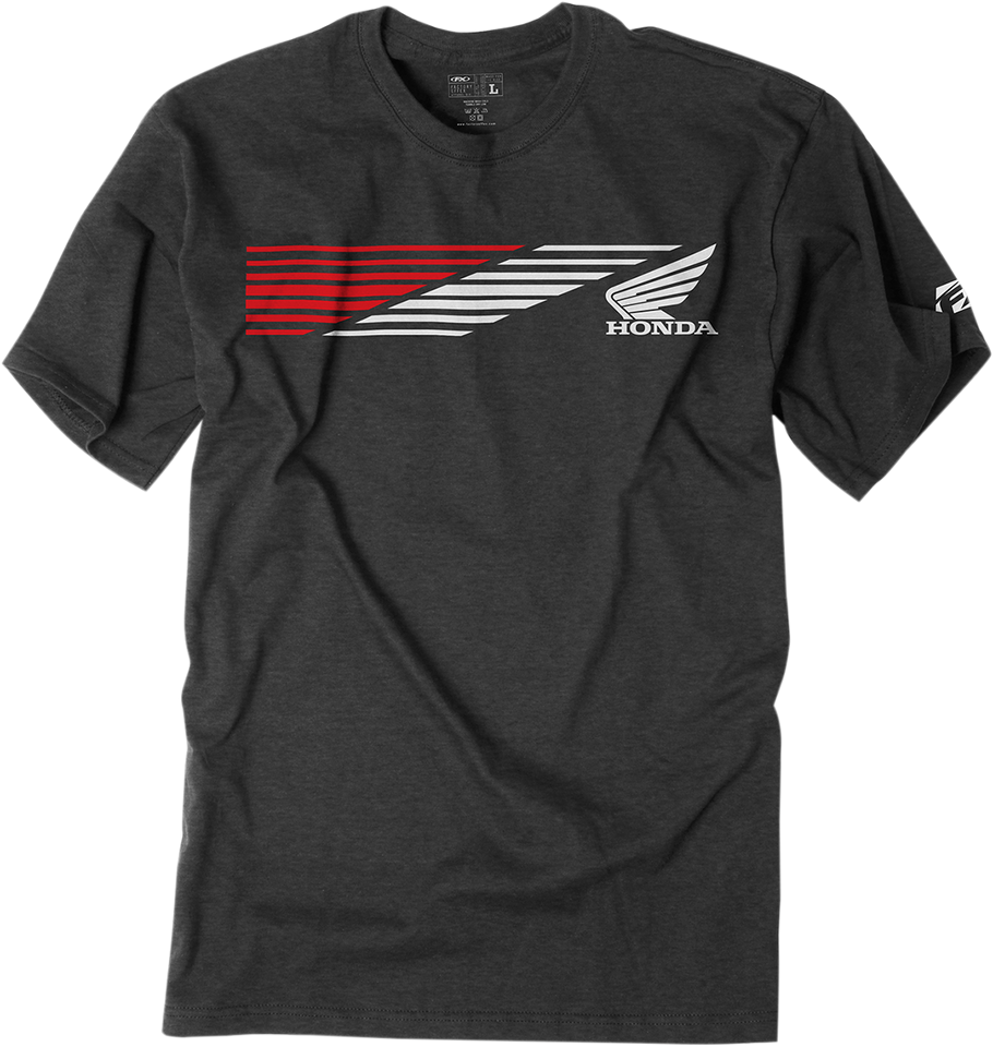 Honda Speed T-Shirt - Heather Charcoal - Medium - Lutzka's Garage