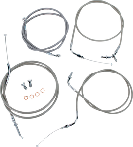 Cable Line Kit - 18" - 20" - XVS650CL - Stainless Steel - Lutzka's Garage