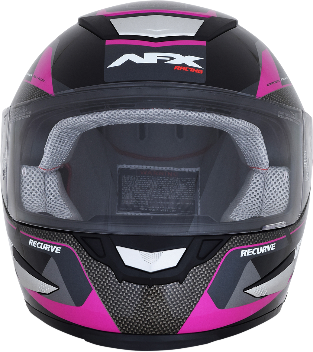 FX-99 Helmet - Recurve - Black/Fuchsia - XS - Lutzka's Garage