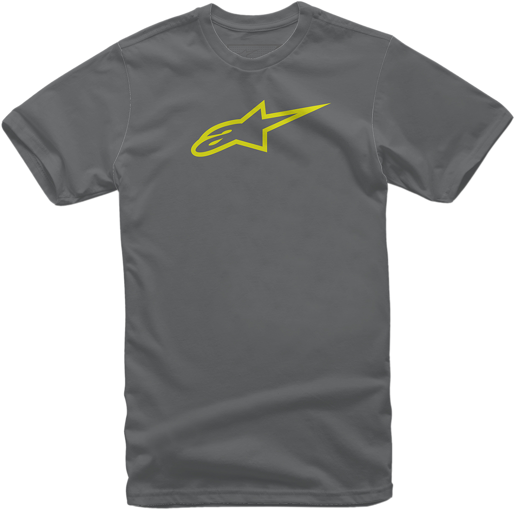 Ageless T-Shirt - Charcoal/Hi-Vis Yellow - Medium - Lutzka's Garage