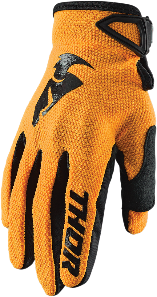 Youth Sector Gloves - Orange/Black - Medium - Lutzka's Garage