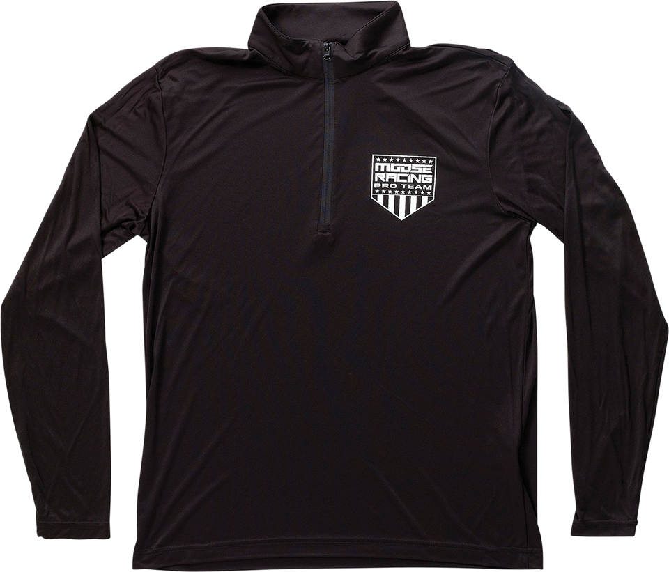 Quarter Zip Pullover - Black - Medium - Lutzka's Garage