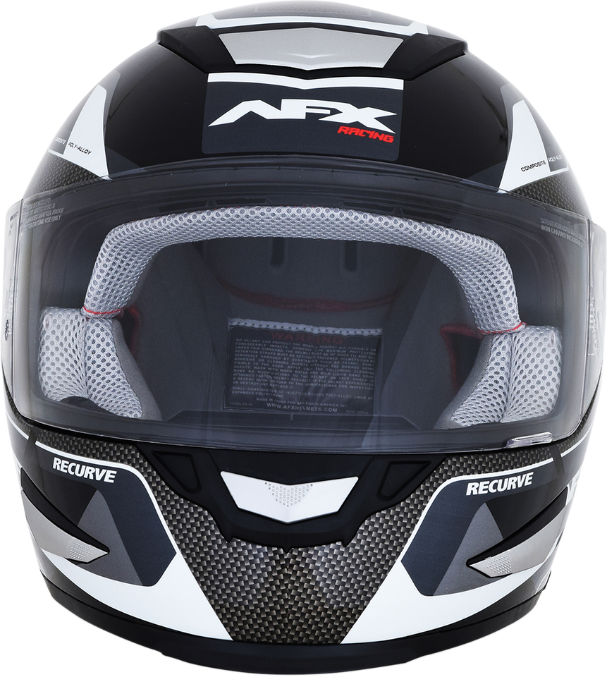 FX-99 Helmet - Recurve - Black/White - Small - Lutzka's Garage