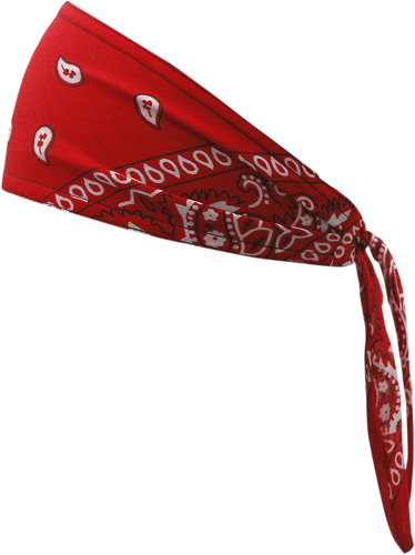 Old School Bandana - Traditional Red Paisley