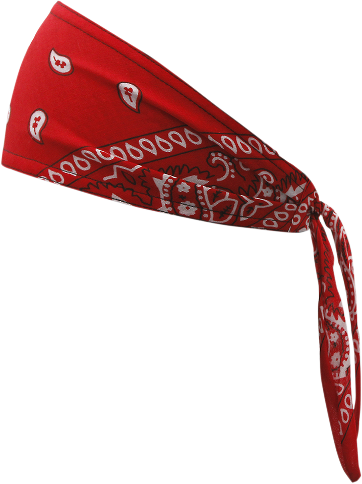 Old School Bandana - Traditional Red Paisley