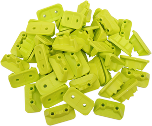 Double Backer Plates - Hi-viz Green - For 2-Ply - 48 Pack