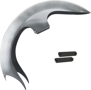 Talon Front Fender - 23" Wheel - With Black Fender Adapter - Touring Models