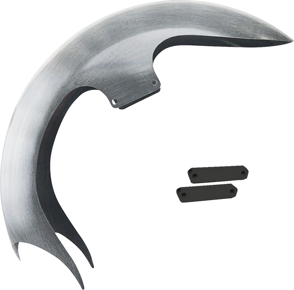 Talon Front Fender - 23" Wheel - With Black Fender Adapter - Touring Models