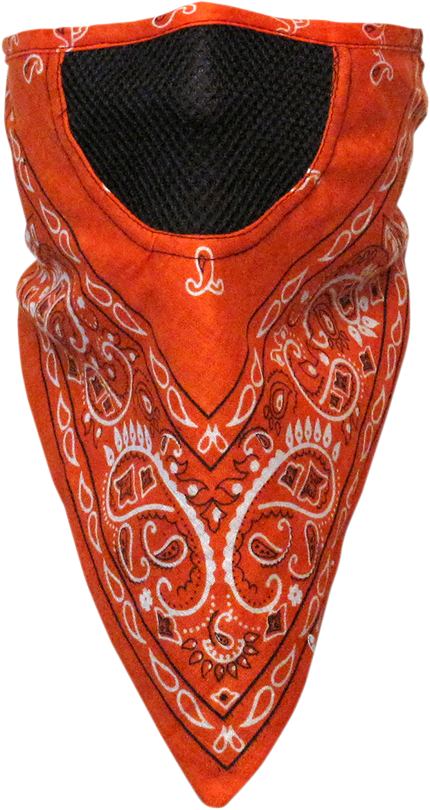 Facefit Facemask - Orange Paisley