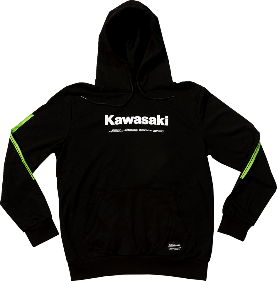 Kawasaki Race Sweatshirt - Black - Medium - Lutzka's Garage