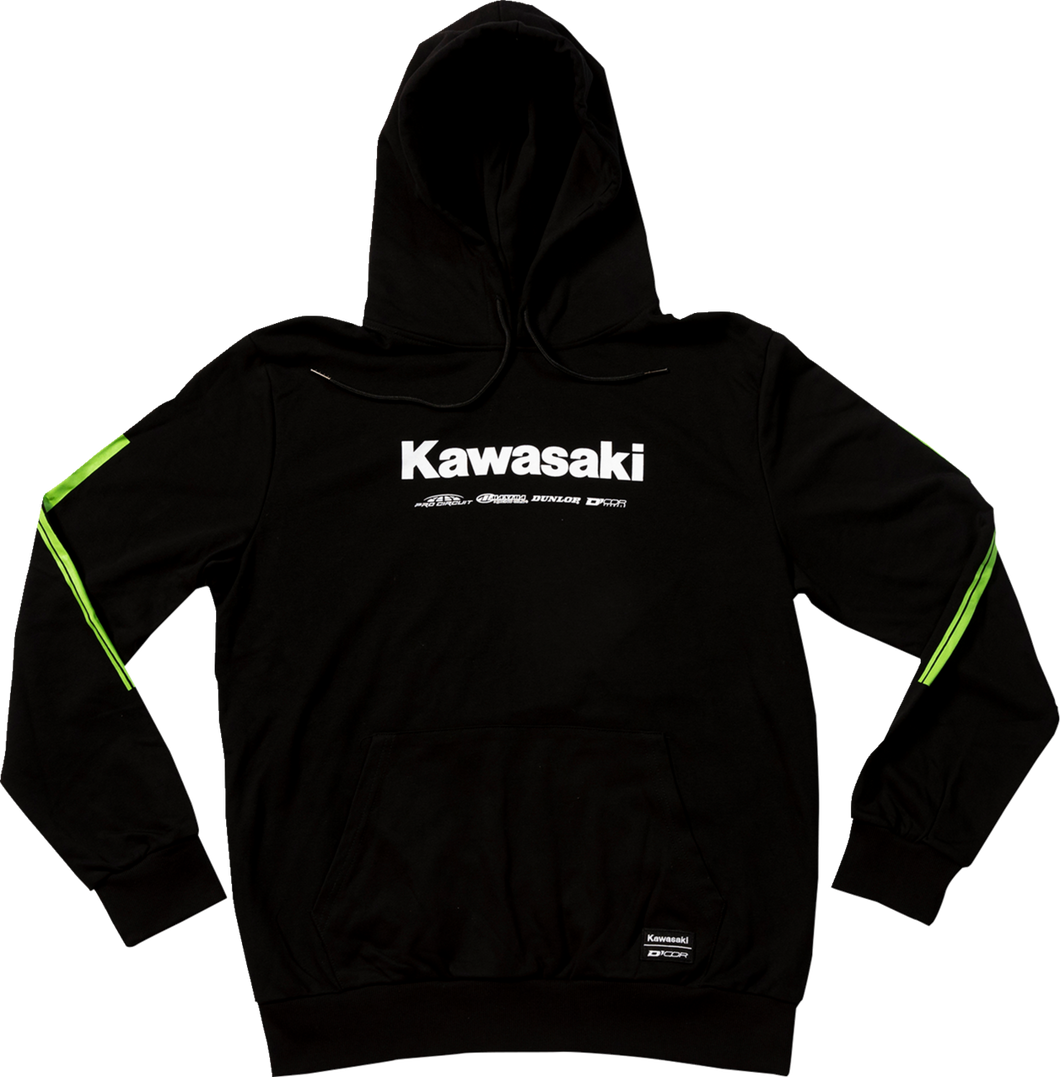 Kawasaki Race Sweatshirt - Black - XL - Lutzka's Garage