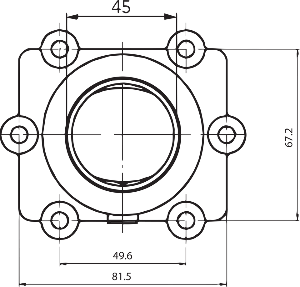 Carburetor Mounting Flange - Arctic Cat