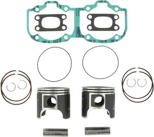 Piston Kit with Gaskets - 76.50 mm - 505F Engine Type - Ski-Doo