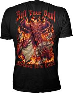 Sell Your Soul T-Shirt - Black - Large - Lutzka's Garage