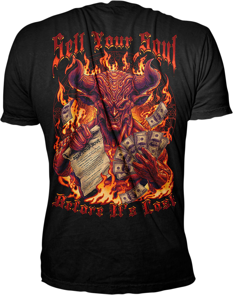 Sell Your Soul T-Shirt - Black - Large - Lutzka's Garage