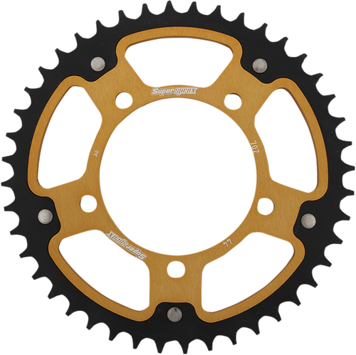 Stealth Rear Sprocket - 44 Tooth - Gold - Aprilia - Lutzka's Garage