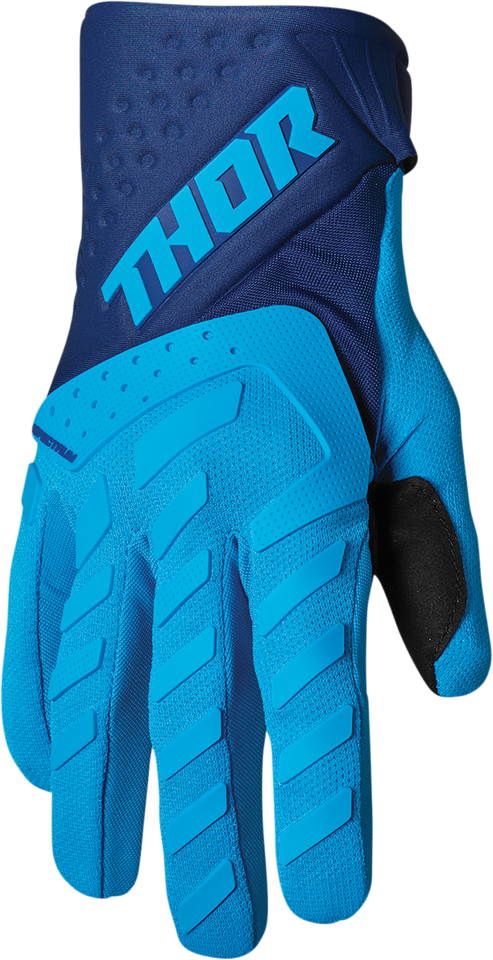 Youth Spectrum Gloves - Blue/Navy - Medium - Lutzka's Garage