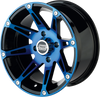 Wheel - 387X - Front - Anodized Blue/Black - 14x7 - 4/110 - 4+3