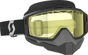 Split OTG Snow Goggle - Black/White - Dual Lens - Yellow - Lutzka's Garage