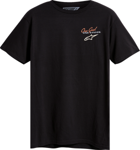 Flagged T-Shirt - Black - Medium - Lutzka's Garage