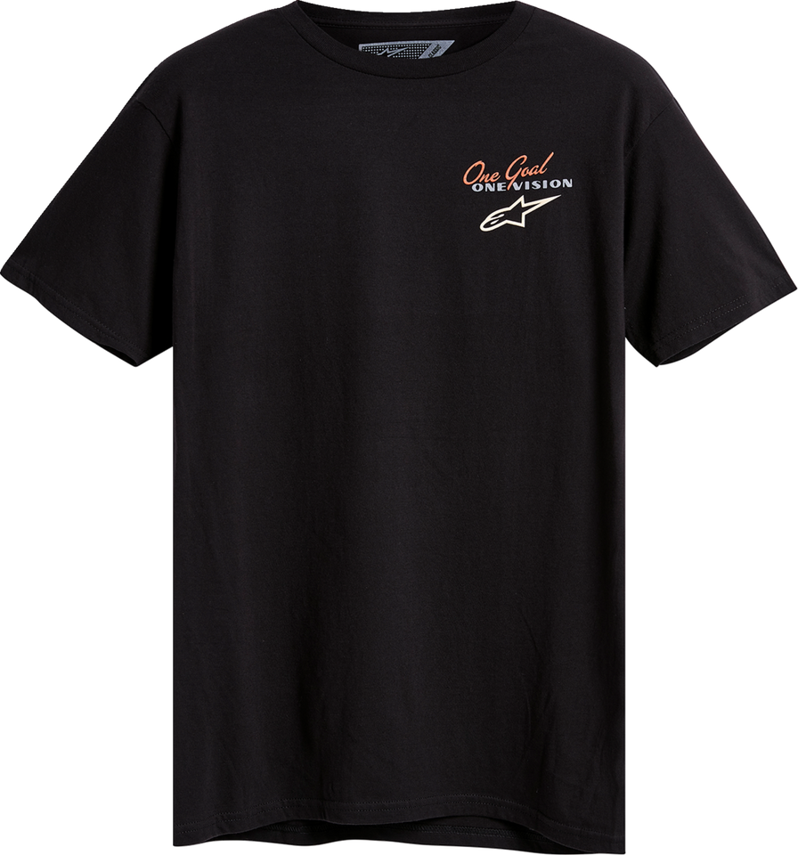 Flagged T-Shirt - Black - Medium - Lutzka's Garage