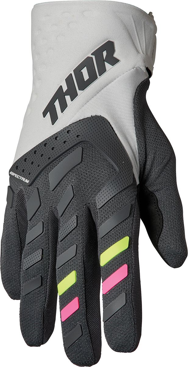 Womens Spectrum Gloves - Light Gray/Charcoal - Small - Lutzka's Garage