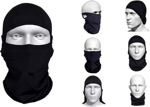 Multi-functional Balaclava - Black - Lutzka's Garage