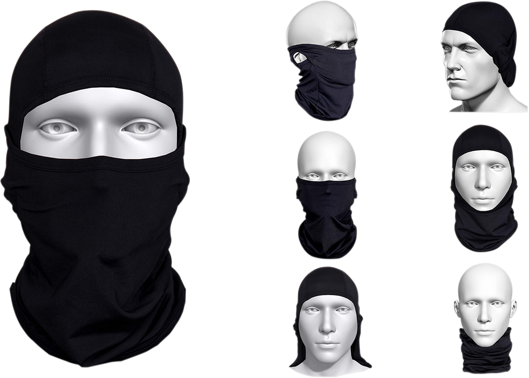 Multi-functional Balaclava - Black - Lutzka's Garage