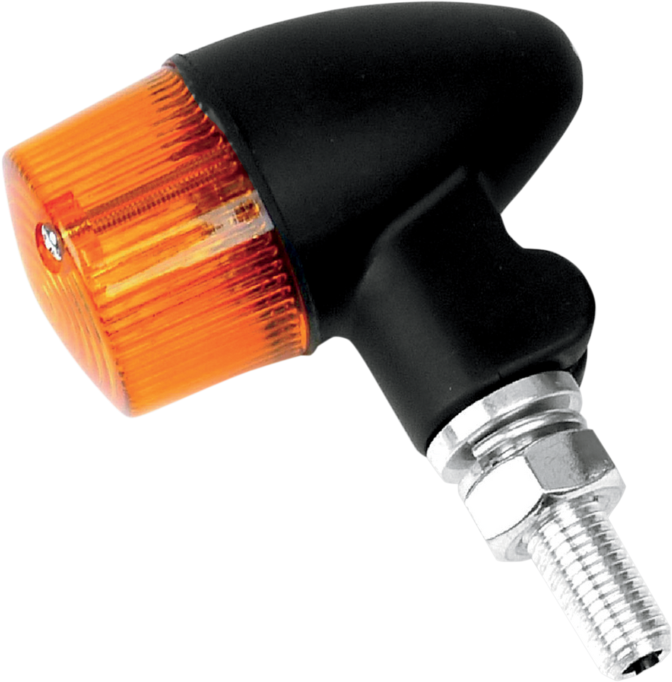 Marker Light - Single Filament - Black/Amber - Style 2 - Lutzka's Garage