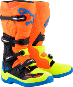 Tech 5 Boots - Orange Fluorescent/Blue/Yellow Fluorescent - US 7 - Lutzka's Garage