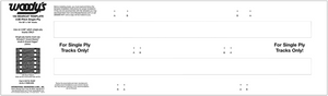 Studding Template - Track - 154" - 2.86" Pitch