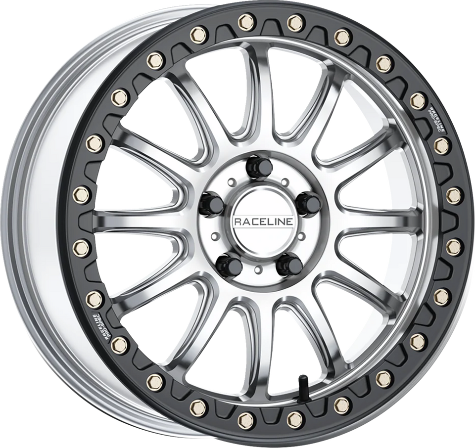 Wheel - Alpha - Front/Rear - Hyper Silver/with Black Ring - 17x7 - 4/156 - +40 mm