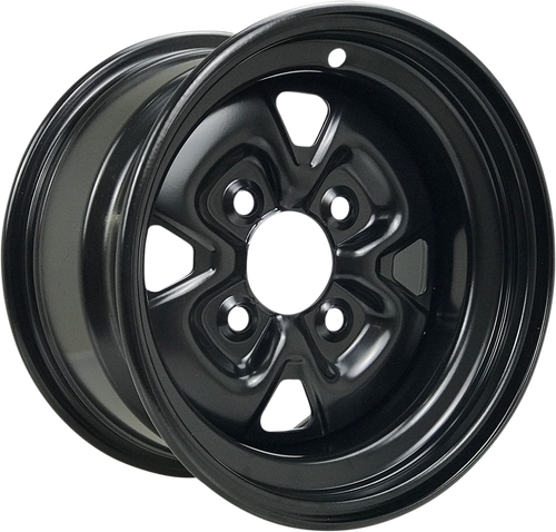 Steel Wheel - Black - 12x7 - 4/110 - 2+5 - Lutzka's Garage