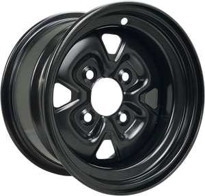 Steel Wheel - Black - 12x7 - 4/110 - 2+5 - Lutzka's Garage