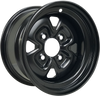 Steel Wheel - Black - 12x7 - 4/110 - 4+3 - Lutzka's Garage