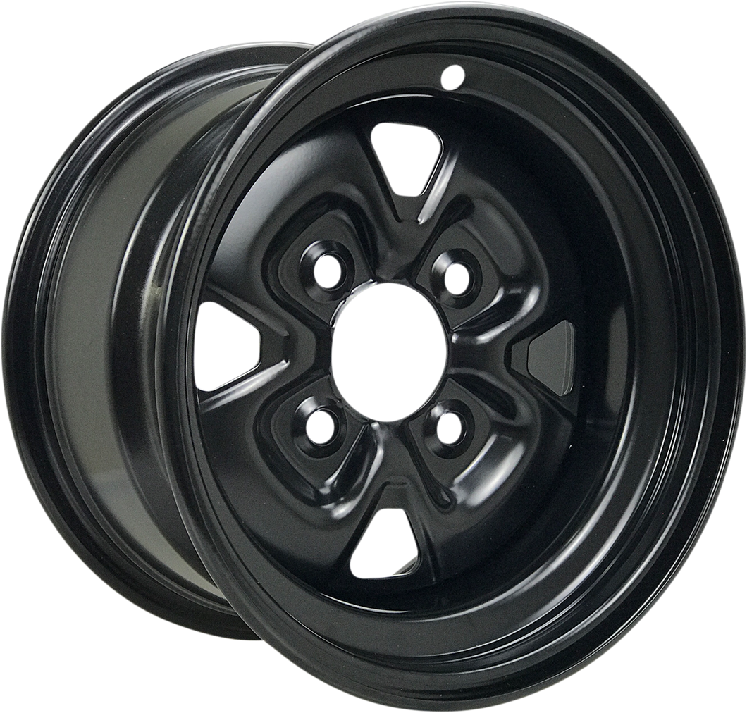 Steel Wheel - Black - 12x7 - 4/110 - 2+5 - Lutzka's Garage