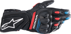 Honda SP-8 V3 Gloves - Black/Bright Red/Blue - Small - Lutzka's Garage