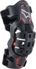 Youth Bionic 5S Knee Braces - Black/Red - Lutzka's Garage