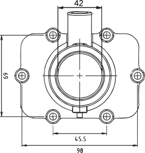 Carburetor Mounting Flange - Ski-Doo