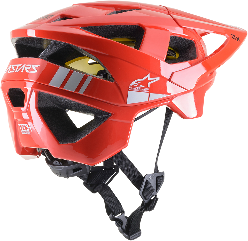 Vector Tech Helmet - Bright Red/Light Gray Glossy - MIPS® - Small - Lutzka's Garage