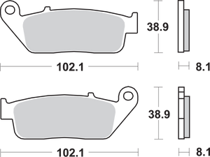 HS Brake Pads - 627HS