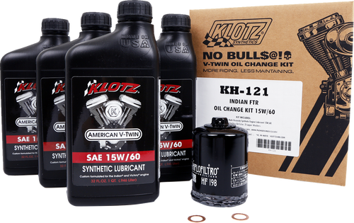 Oil Change Kit - Indian FTR - 15W-60