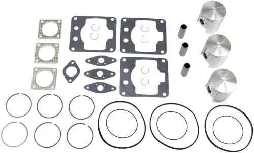 Piston Kit with Gaskets - 64.50 mm - 599 Engine Type - Ski-Doo