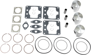 Piston Kit with Gaskets - 64.50 mm - 599 Engine Type - Ski-Doo