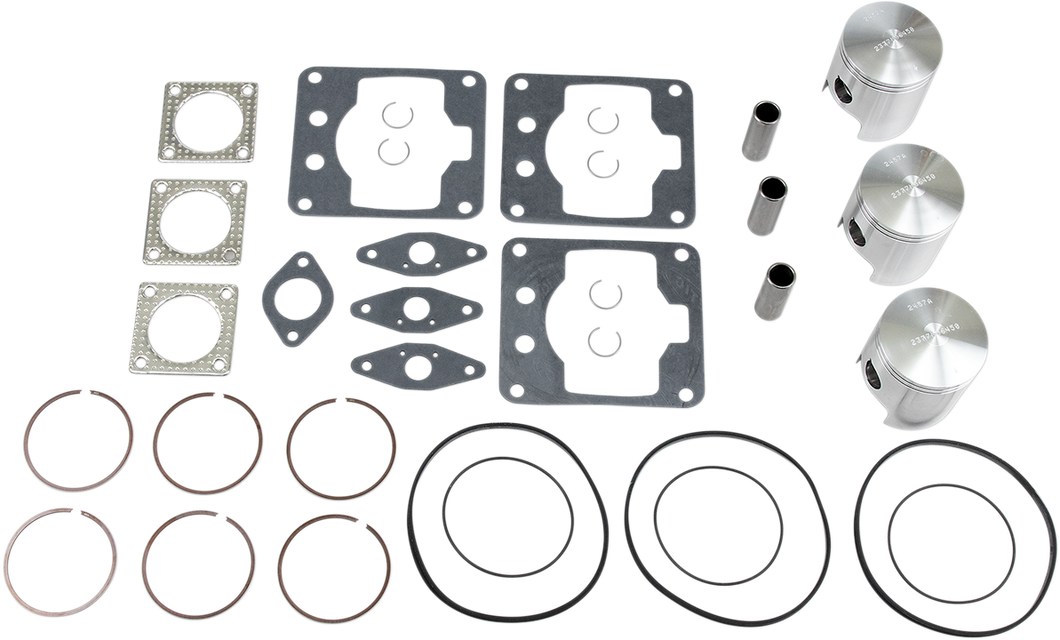 Piston Kit with Gaskets - 64.50 mm - 599 Engine Type - Ski-Doo