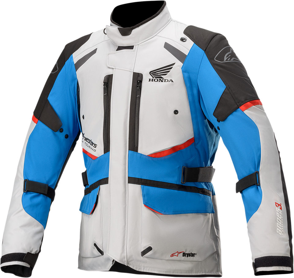 Honda Andes v3 Drystar® Jacket - Gray/Blue/Red - Small - Lutzka's Garage