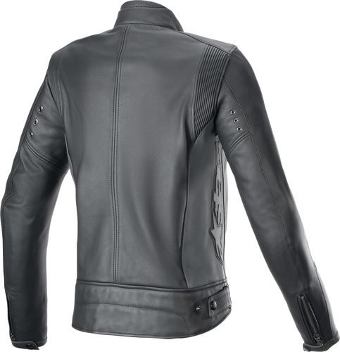 Stella Dyno Leather Jacket - Black Tar Gray/Dark Gray - XS - Lutzka's Garage