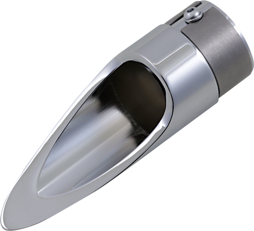 Family Jewel Exhaust Tip - Chrome - Scalloped - Lutzka's Garage