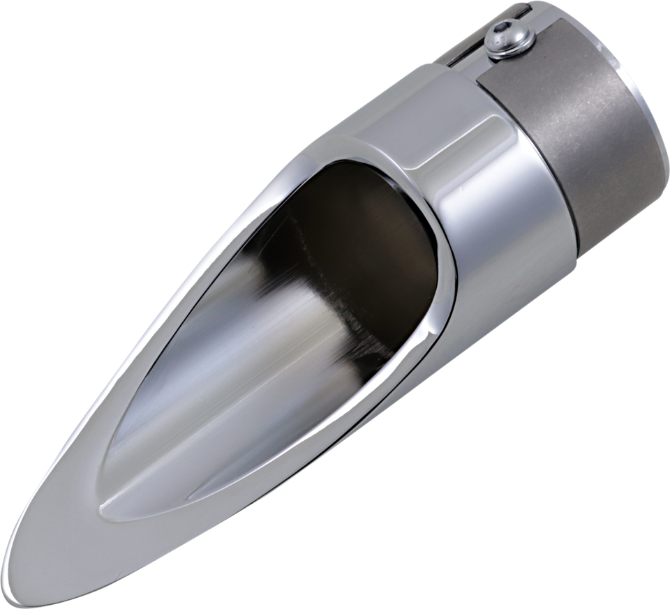 Family Jewel Exhaust Tip - Chrome - Scalloped - Lutzka's Garage