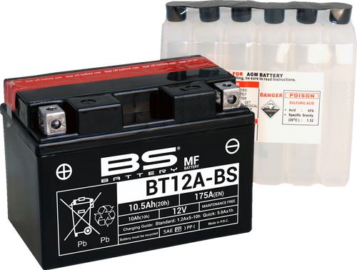 Battery - BT12A-BS (YT)